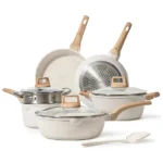 CAROTE 10Pieces Nonstick Pans and Pots Set, Cookware Set